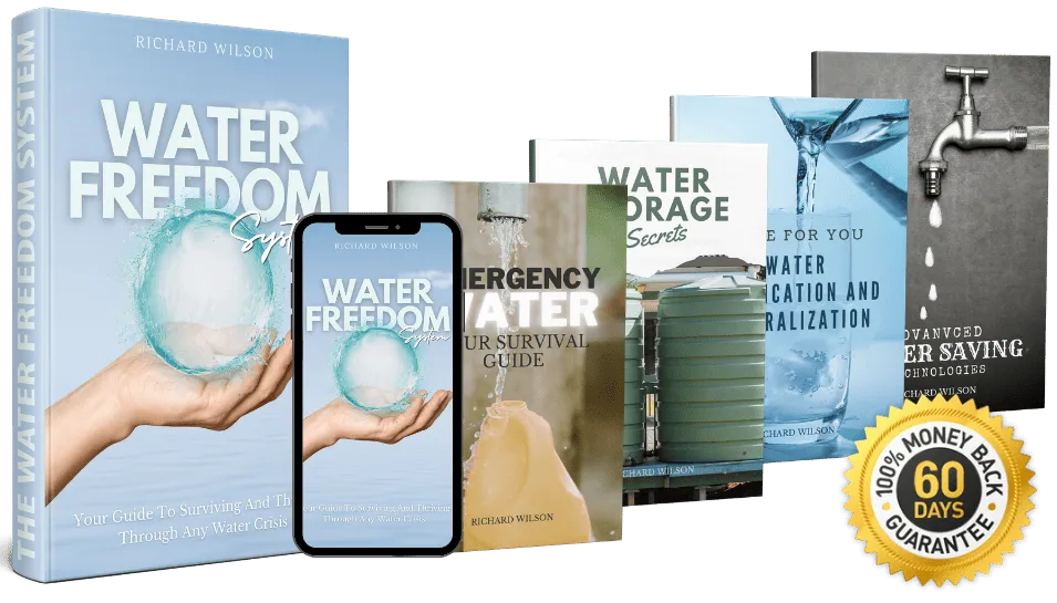 Illustration explaining what the Water Freedom System DIY guide covers
